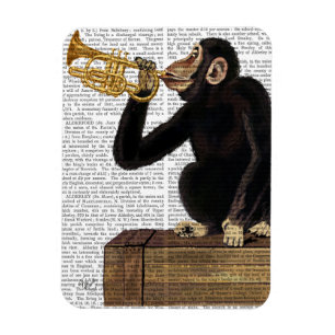 Ímã Trompete de Jogar Macaco 2