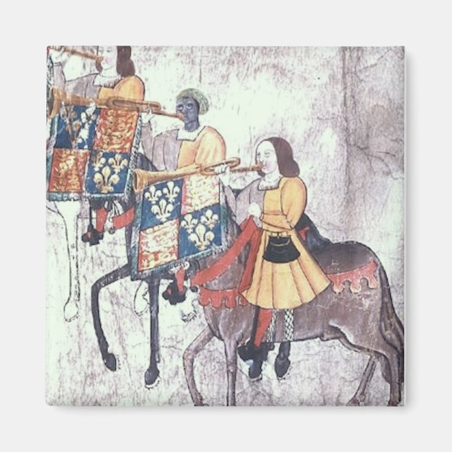 Imã Trompetista Preto (Frente)