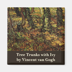 Imã Troncos de Árvores com Hera por Vincent van Gogh