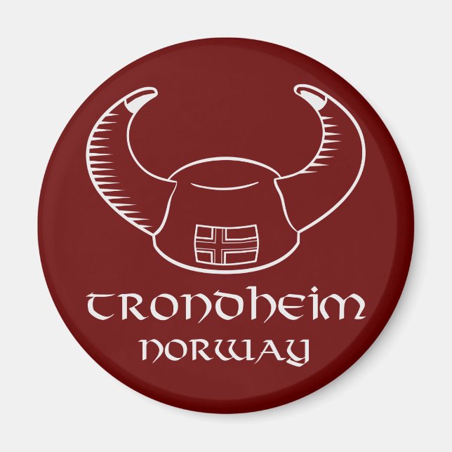 Imã Trondheim Norway Viking Hat (Frente)