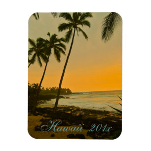 Ímã tropical do por do sol da ilha