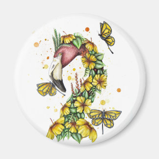 Imã Tropical Flamingo Magnet Amarelo