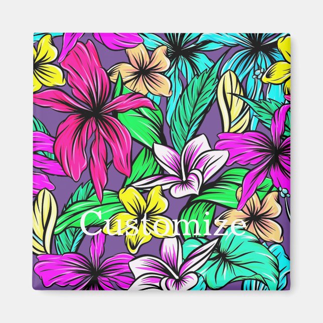 Imã Tropical Flower Mix Thunder_Cove (Frente)