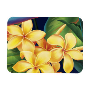 Ímã Tropical Paraísa Plumeria Havaiana Magnet