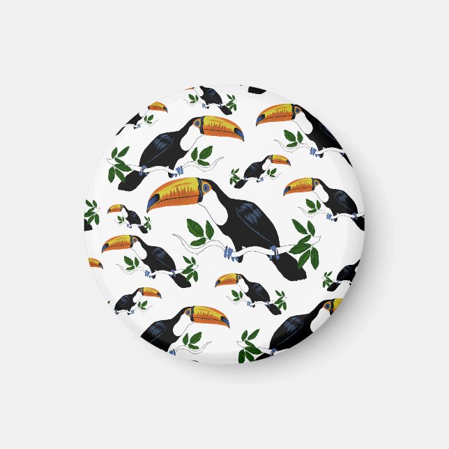 Imã Tropical Toucans - Playful Jungle (Frente)