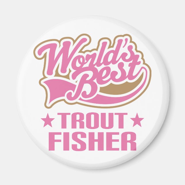 Imã Trout Fisher Gift (Frente)