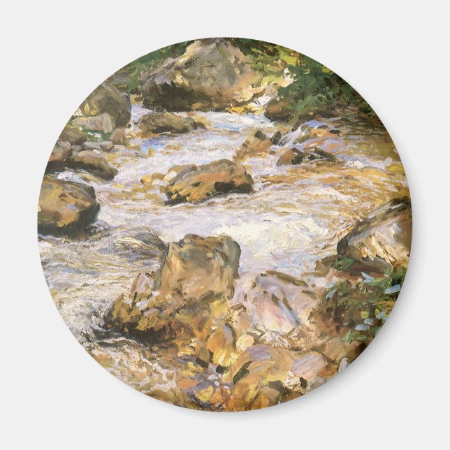 Imã Trout Stream no Tirol de John Singer Sargent (Frente)