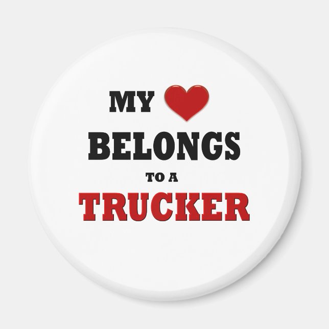 Imã Trucker Love (Frente)