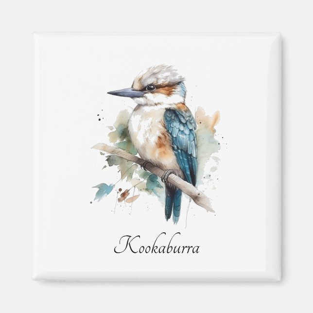 Imã True Blue Kookaburra, personalizado (Frente)