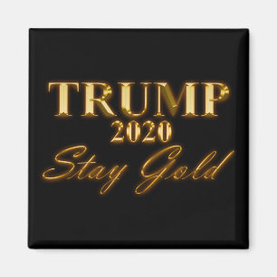 Imã TRUMP 2020 - Fique Dourado