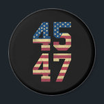 Imã Trump 2024 45 47 Vintage American Flag Retro 4547<br><div class="desc">Trump 2024 45 47 Vintage American Flag Retro 4547 Trump 2024</div>