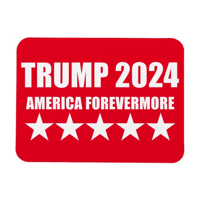 ÍMÃ TRUMP 2024 - AMÉRICA PARA SEMPRE (Horizontal)