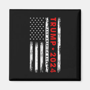 Imã Trump 2024 Devolva a América Bandeira Americana Pa