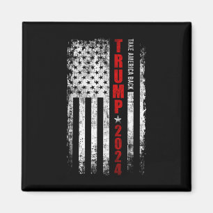 Imã Trump 2024 Devolva a América Bandeira Americana Pa