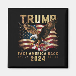 Imã Trump 2024 Devolva a América Bandeira Americana Tr