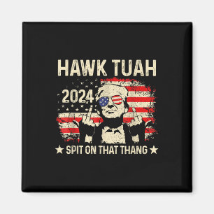 Imã Trump 2024 Flag Funny Hawk Tush Middle Finger 24