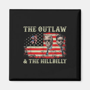Imã Trump 2024 Flag Outlaw Hillbilly J.d.vance 2024 Do