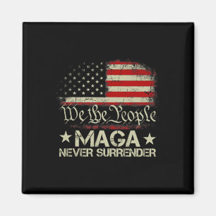 Imã Trump 2024 Mega Nunca Entregue A Bandeira American