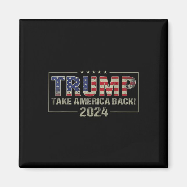 Imã Trump 2024 Men da América de volta (Frente)