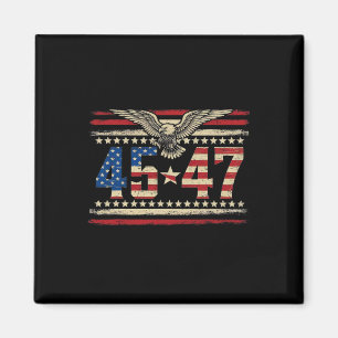 Imã Trump 2024, Presidente 45 E 47, Bandeira Americana