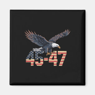 Imã Trump 2024, Presidente 45 E 47, Bandeira Americana