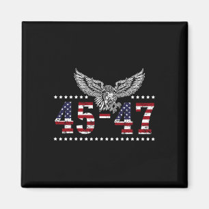 Imã Trump 2024, Presidente 45 E 47, Bandeira Americana