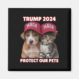 Imã Trump 2024 Proteja Nossos Animais Engraçados Comen