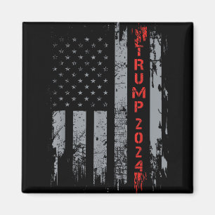 Imã Trump 2024 Retome o Patriota Americano de Bandeira