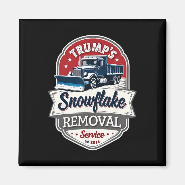 Imã Trump 2024 Serviço de Remoção do Floco de Neve - S (Frente)
