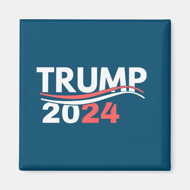 Imã trump 2024, trump 2024 o retorno, biden não é meu (Frente)