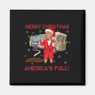 Imã Trump 2024 Ugly Sweater Feliz Natal da América
