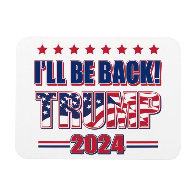 Ímã Trump 2024 Voltará (Horizontal)
