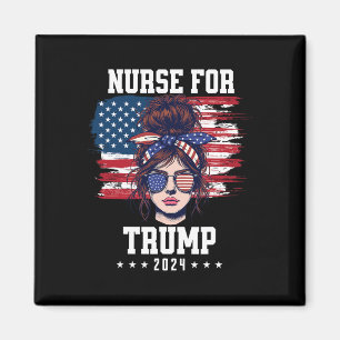 Imã Trump 2025 Enfermeira Coque Desarrumado América Ba