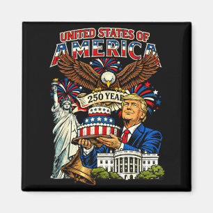 Imã Trump 250º aniversário da américa 250 anos 4º de