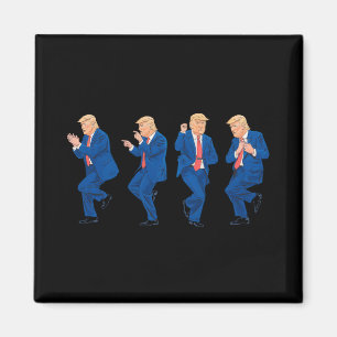 Imã Trump 45 47 Funny Dance Dancing Presidente dos EUA