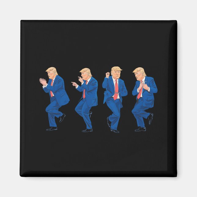 Imã Trump 45 47 Funny Dance Dancing Presidente dos EUA (Frente)
