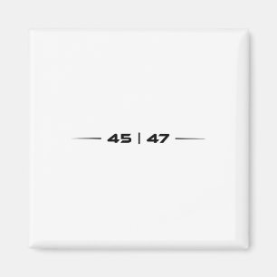 Imã Trump 45 47 Trump Retro-Futurística Design