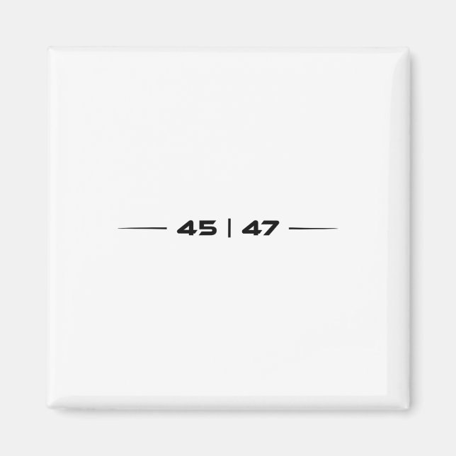 Imã Trump 45 47 Trump Retro-Futurística Design (Frente)