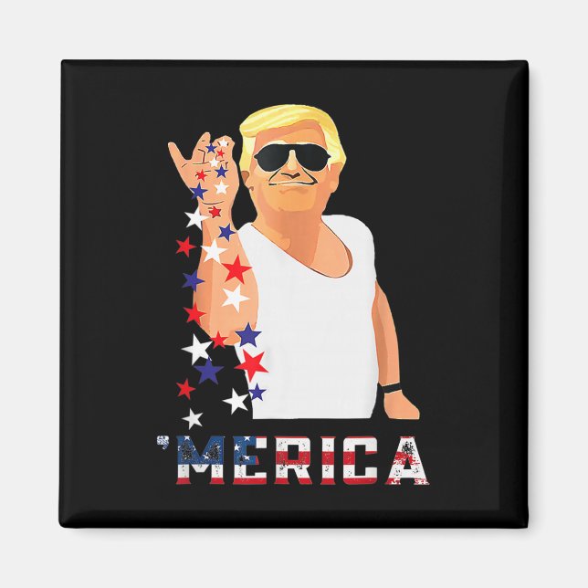 Imã Trump 4 de Julho  (Frente)