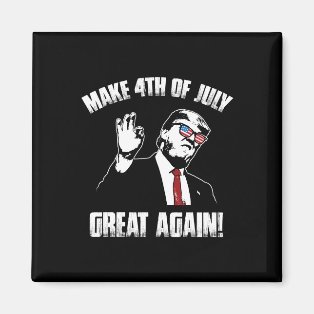 Imã Trump 4 de Julho  (Frente)