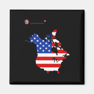 Imã Trump 51 State Of American Canada Flag United