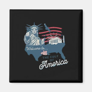 Imã Trump America's Golfo México Funny Trump Usa Flag