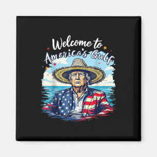Imã Trump Bem-Vindo Às Américas Da Funny Do Golfo Amér