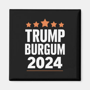 Imã Trump Burgum para Presidente 2024 Eleição EUA