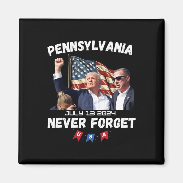 Imã Trump Butler Pennsylvania Nunca Esquece (Frente)