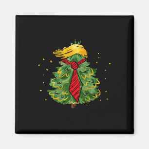 Imã Trump Christmas Eua Funny Trump Hair Tree Men