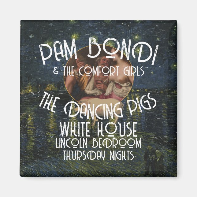 IMÃ TRUMP COMFORT GIRLS BONDI NOEM GABBARD (Frente)