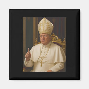 Imã Trump Como Papa Tee Meme Engraçado 1