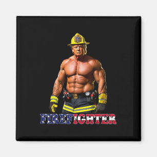 Imã Trump Como Um Bombeiro Fogueiro De Buff 2024