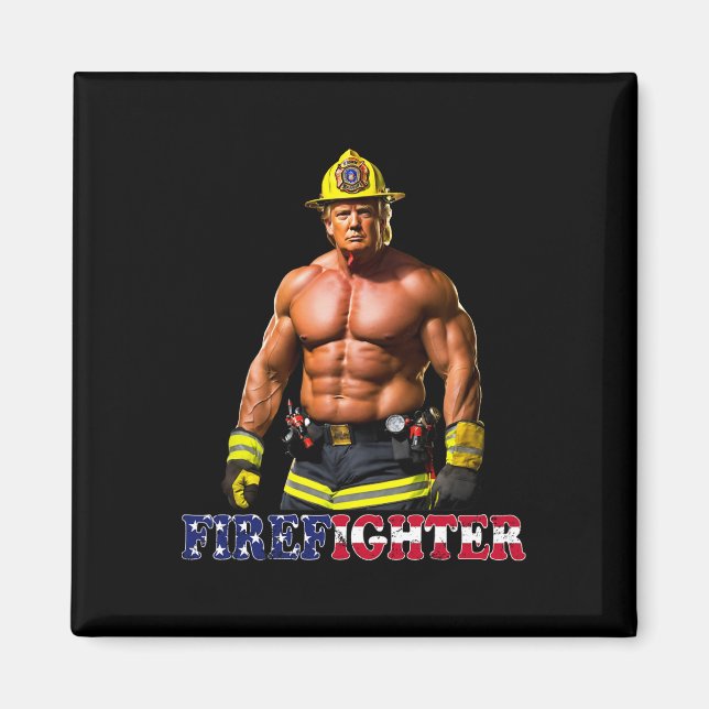 Imã Trump Como Um Bombeiro Fogueiro De Buff 2024 (Frente)